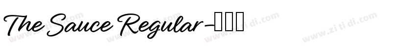 The Sauce Regular字体转换